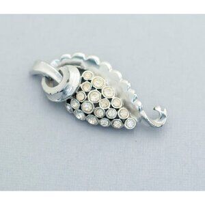 Vintage Art Nouveau Rhinestone Spiral Art Brooch by Coro CY1